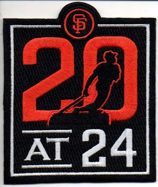 San Francisco Giants 20 at 24 Commemorative Patch