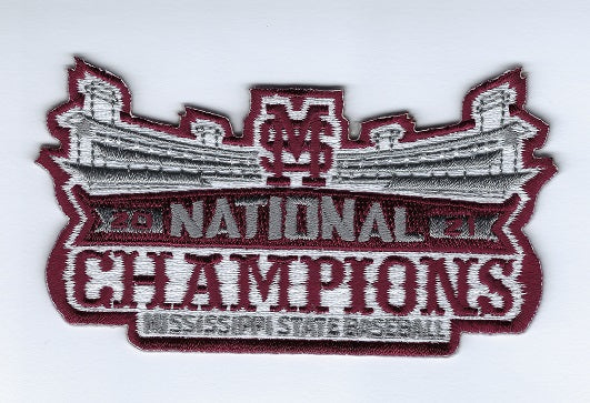 Mississippi State 2021 College World Series Champions Collector Patch