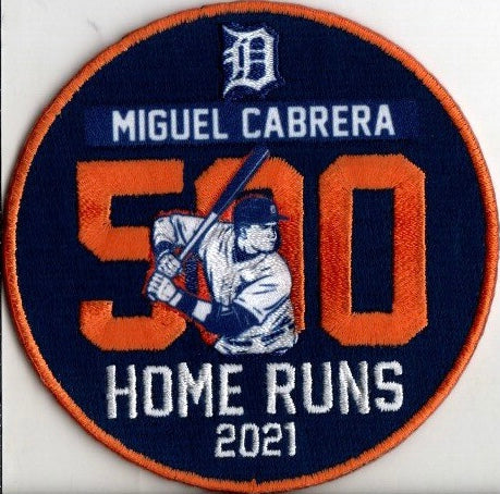 Miguel Cabrera 500 Homeruns Commemorative Patch