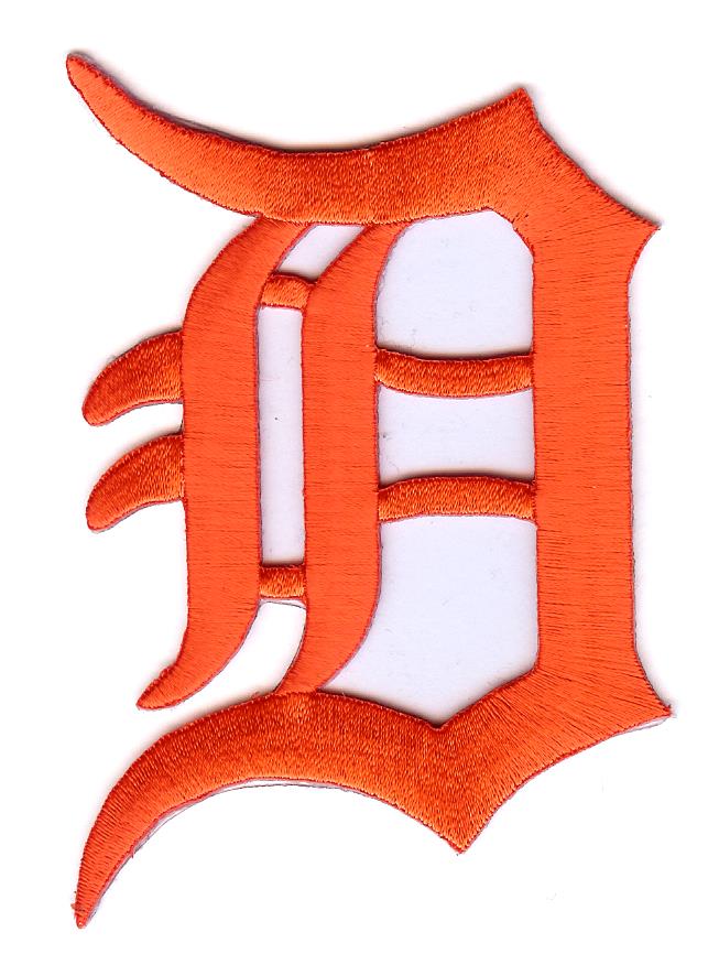 Detroit Tigers Primary Logo Patch (Orange)