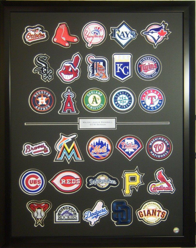 The 2016 MLB Team Collection Framed Set