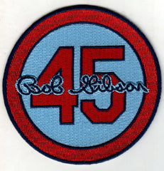 Bob Gibson 45 Memorial Patch (Blue)