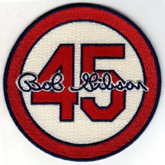 Bob Gibson 45 Memorial Patch (Cream)