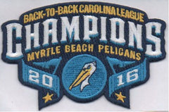 Myrtle Beach Pelicans Back to Back Carolina League Champions