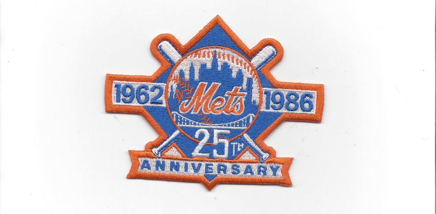 New York Mets 25th Anniversary 1962-1986 Patch