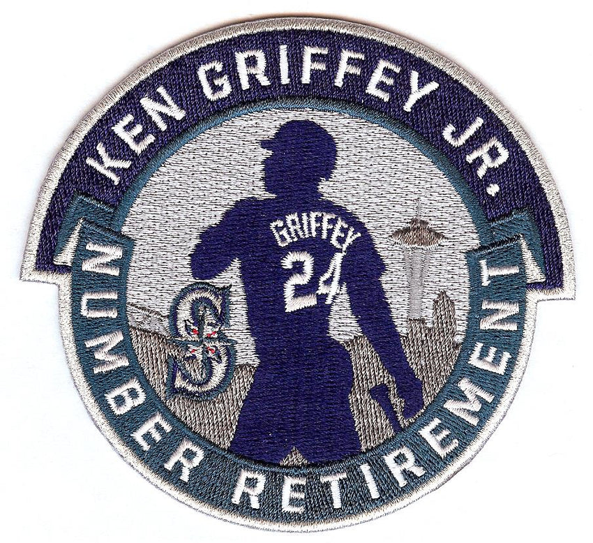 Ken Griffey Jr. Number Retirement Patch (Navy/Teal) – The Emblem Source