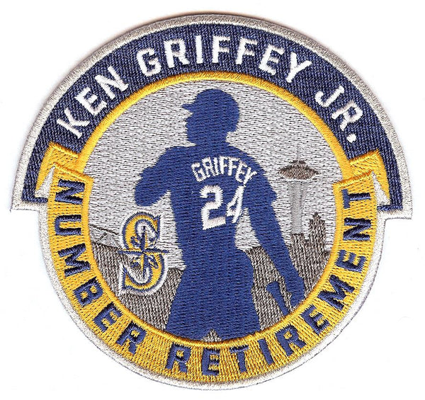 Ken Griffey Jr. Number Retirement Patch (Navy/Gold)
