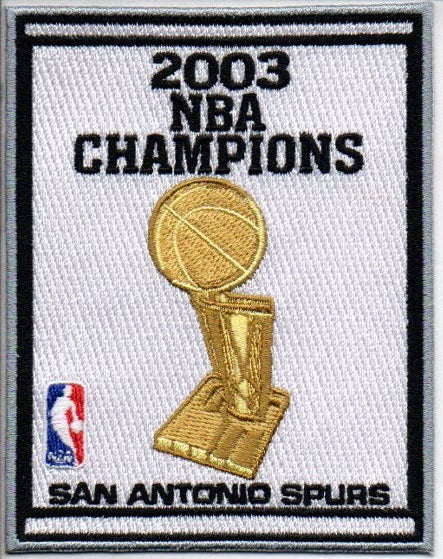 San Antonio Spurs 2003 NBA Champions Banner Patch