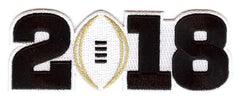 2018 College Football Playoff National Championship Patch White (worn by Alabama)