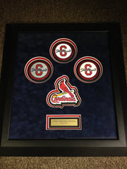 Stan Musial 4 Patch Framed Set