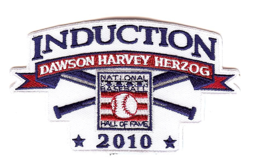 2010 Baseball Hall of Fame Induction Patch "Dawson, Harvey & Herzog"
