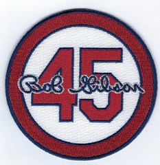 Bob Gibson 45 Memorial Patch (White)