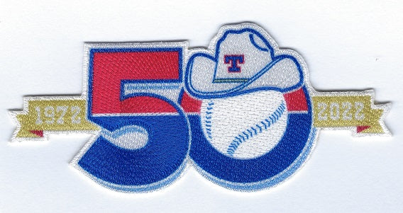 Texas Rangers 50th Anniversary Collector Patch