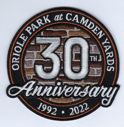 Oriole Park at Camden Yards 30th Anniversary Collector Patch