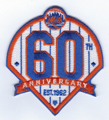 New York Mets 60th Anniversary Patch