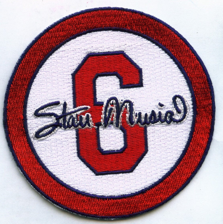Stan Musial "6" Memorial Patch (White)