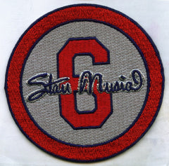 Stan Musial "6" Memorial Patch (Grey)