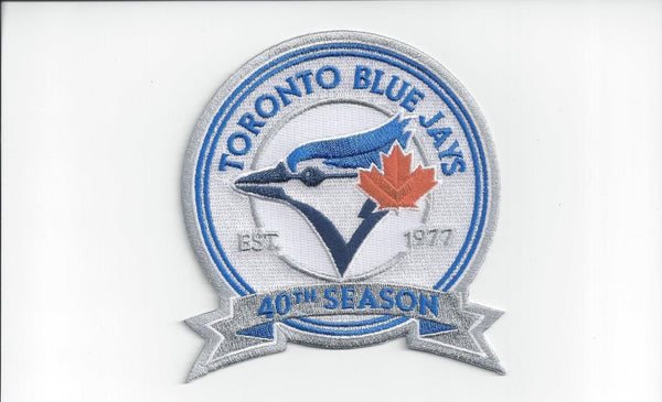 Toronto Blue Jays 40th Season Est. 1977 Patch
