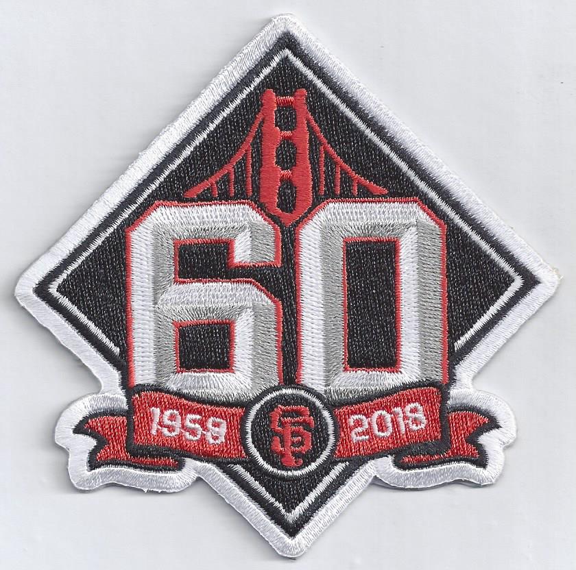 San Francisco Giants 60th Anniversary Patch