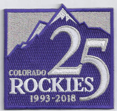 Colorado Rockies 25th Anniversary Patch