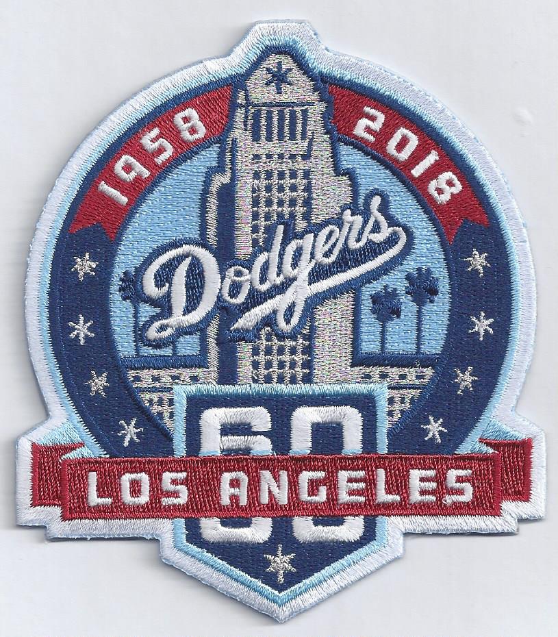 Los Angeles Dodgers 60th Anniversary Patch