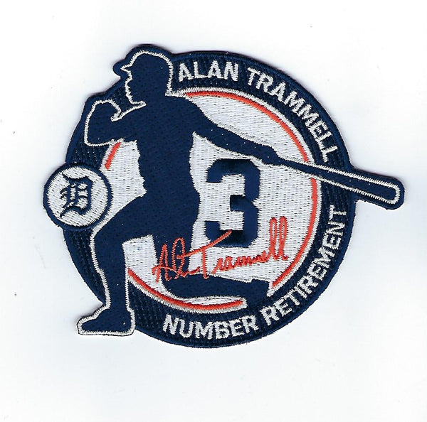 Alan Trammell Number 3 Retirement FanPatch