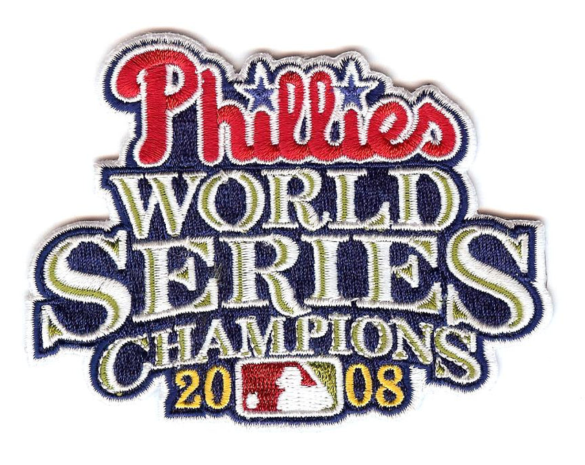 Philadelphia Phillies 2008 World Series Champions Patch (Script)