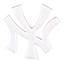 New York Yankees White "NY" Patch