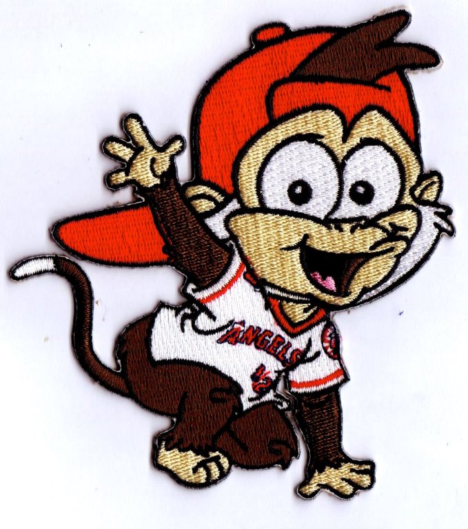 Los Angeles Angels Baby Mascot, Rally Monkey Patch – The Emblem Source
