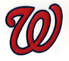 Washington Nationals "W" Hat Logo Patch (Red)