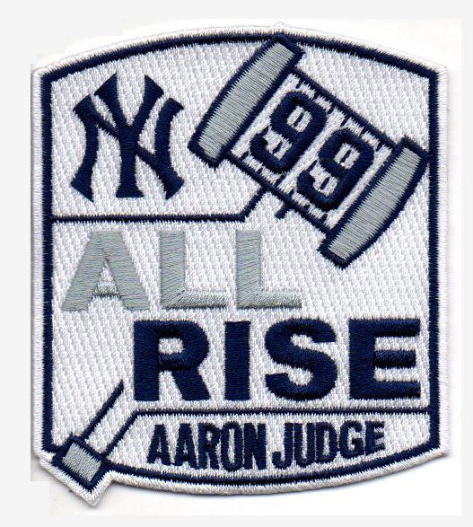 Aaron Judge #99 All Rise-Gavel FanPatch – The Emblem Source