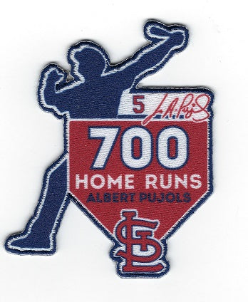 Albert Pujols 700 Homeruns Collector Patch