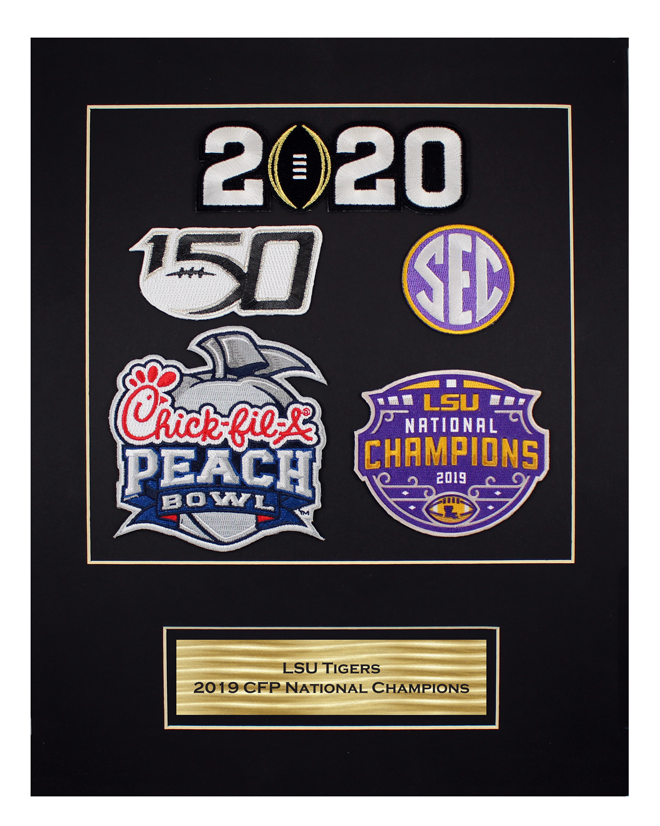 2019 CFP National Champions Matted Piece