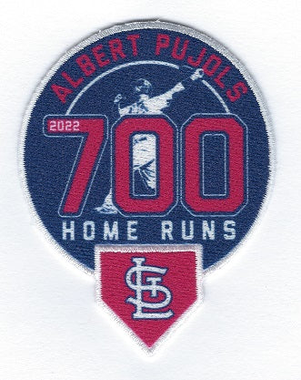 Albert Pujols 700 Home Runs Commemorative Patch