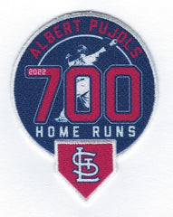 Albert Pujols 700 Home Runs Commemorative Patch