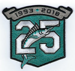 Miami Marlins 25th Anniversary Patch