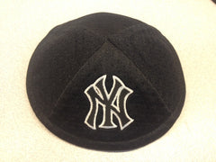 New York Yankees Black and White Logo Kippah